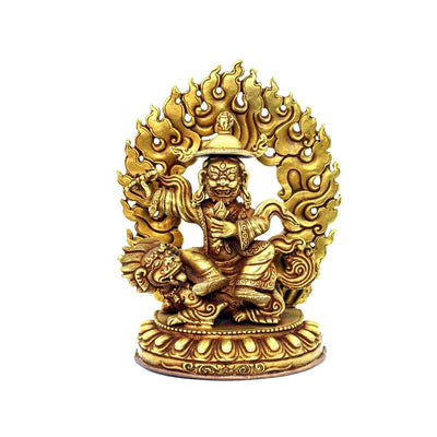Dharma Protector statue Dorje Legpa  gold Buddhist Meditation