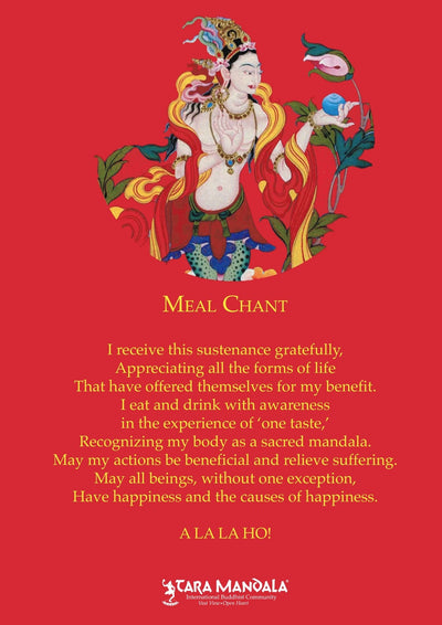 Tara Mandala Meal Chant Blessing