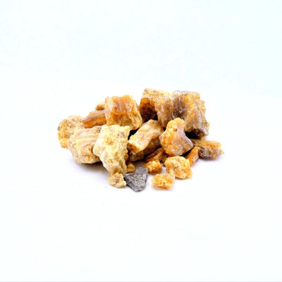 Picture of Amber resin incense, sal dhoop or Poe-khar Buddhist offering puja incense