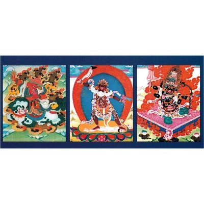Dharma Protectors Dorje Legpa, Ekajati, and Rahula