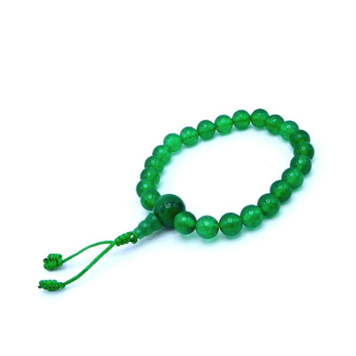 green jade wrist mala
